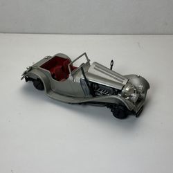 Bburago 1937 Jaguar SS 100 1:18 Scale Silver Model Car - For Parts/Repair A-7