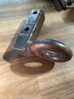 Heavy duty pintle ring tow eye