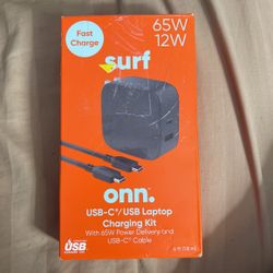 Onn Surf USB-C/USB Laptop Charger Fast Charge