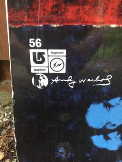 BURTON x fragment andy Warhol スノーボード 56 BURTON x fragment バートン x フラグメント スノーボード 56