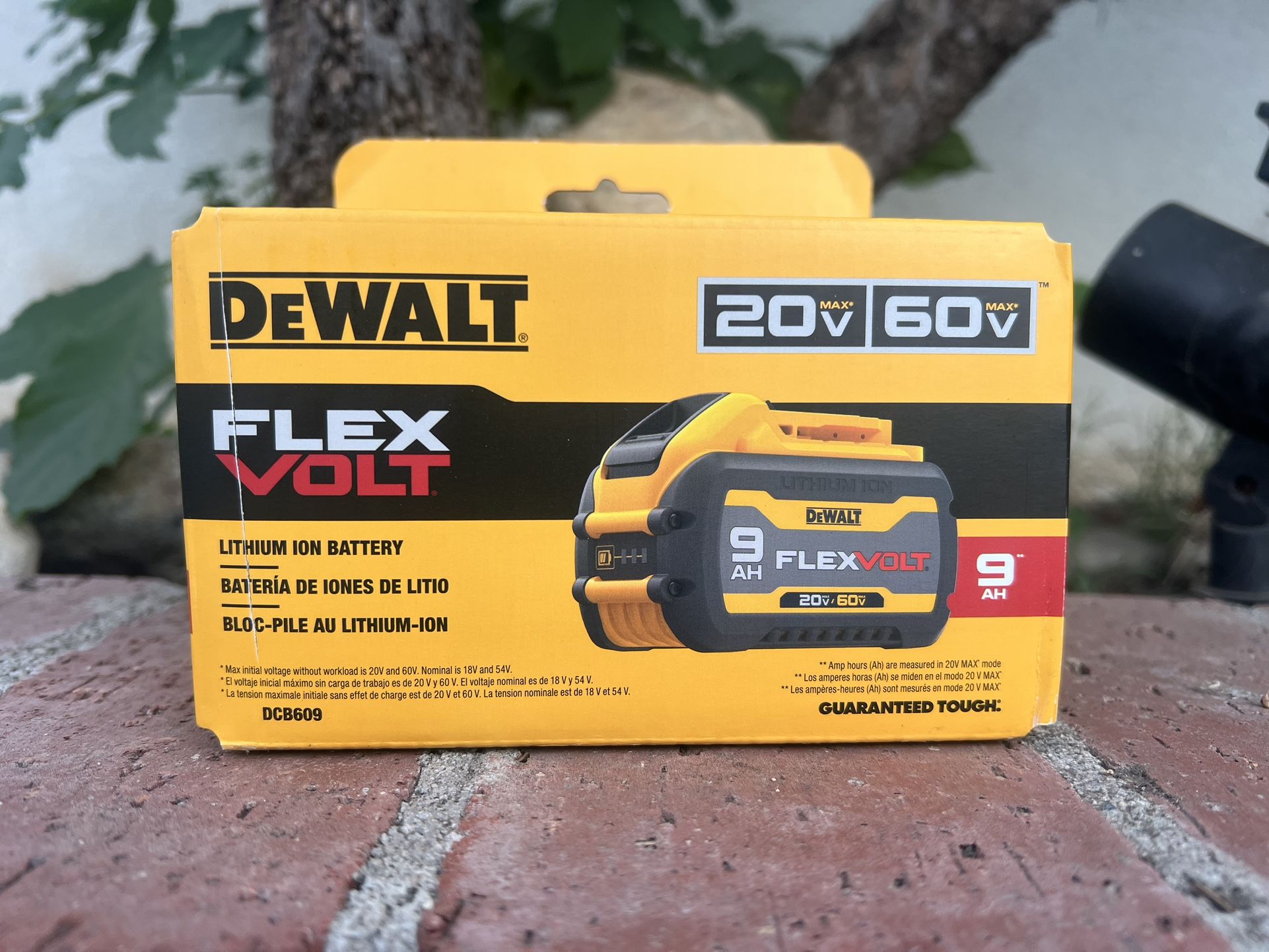 DEWALT FLEXVOLT 20V/60V MAX Lithium-Ion 9.0Ah Battery