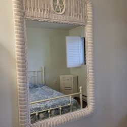 Wicker Mirror 