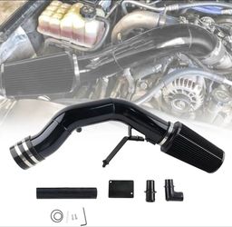 Vvorhsbell 6.0 Powerstroke Cold Air Intake Kit，4″Cold Air Intake Pipe Kit with Oiled Filter Compatible with 2003-2007 Ford F250 F350 F450 Excursion 6.