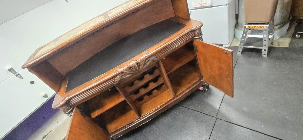 Marble Top Bar, On Wheels