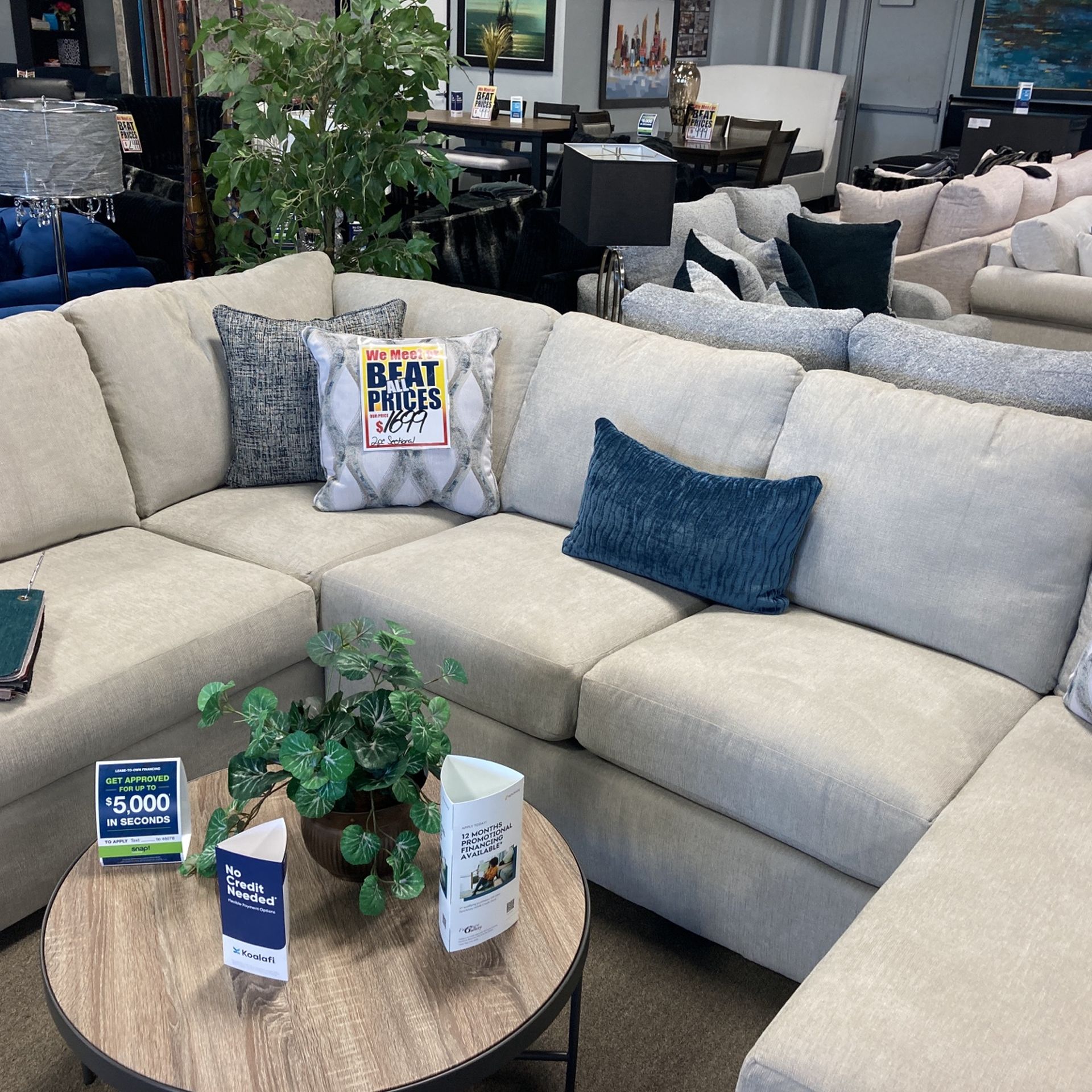 Comfy 2Pc Sectional 😍 $1599