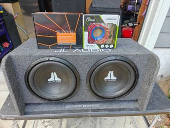 JL Audio 12s with ported box amp and wiring kit