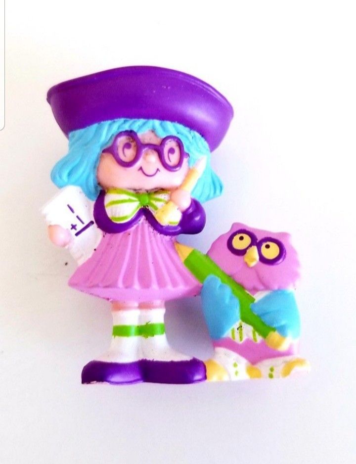 Rare Vintage 1984 Strawberry Shortcake Plum Pudding PVC Figurine American Greetings