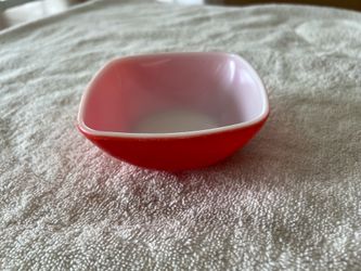 Vintage Pyrex Flamingo Red Individual Casserole Bowl – Mid Century USA