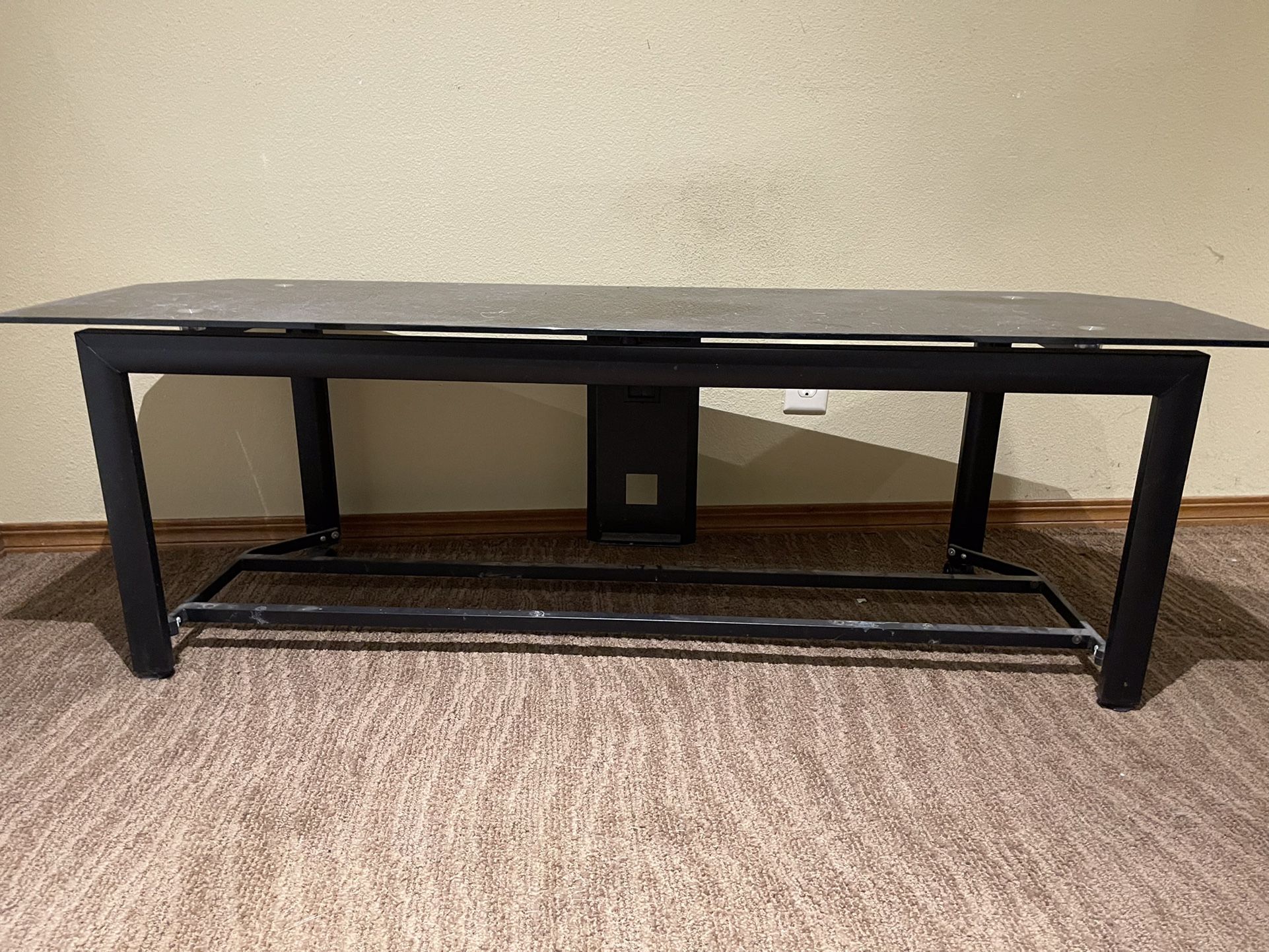 Entertainment Stand With Glass Top