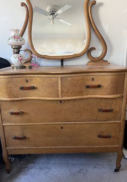 Antique Dresser. With X Large Drawers It Could Use A Cleaning Otherwise In Excellent Condition. 