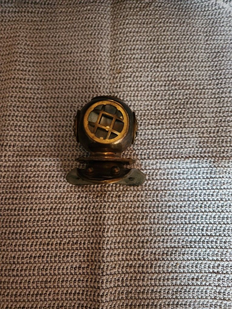 Desk Size Brass Divers Hat