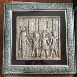 Limited Edition Vintage Las Vegas Luxor Hotel Egyptian Shadow Box Artwork
