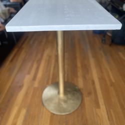 Solid Wood Top Heavy Duty Steel Base Bar Table