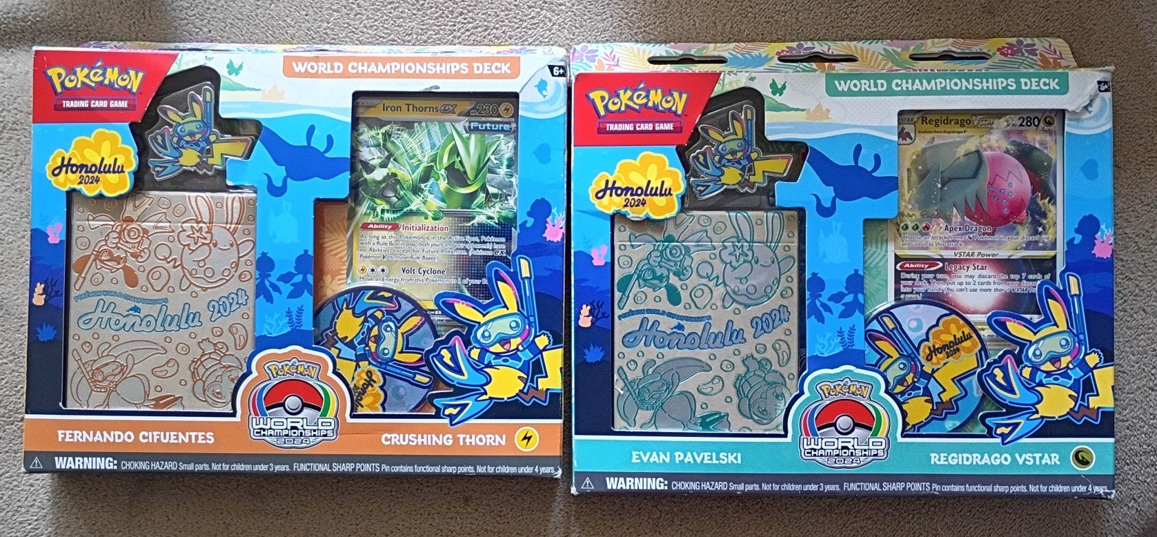 2 New Unopened 2024 Pokemon World Championship Decks Honolulu