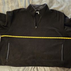 Men's Quarter Zip Fleece Jacket 3XL