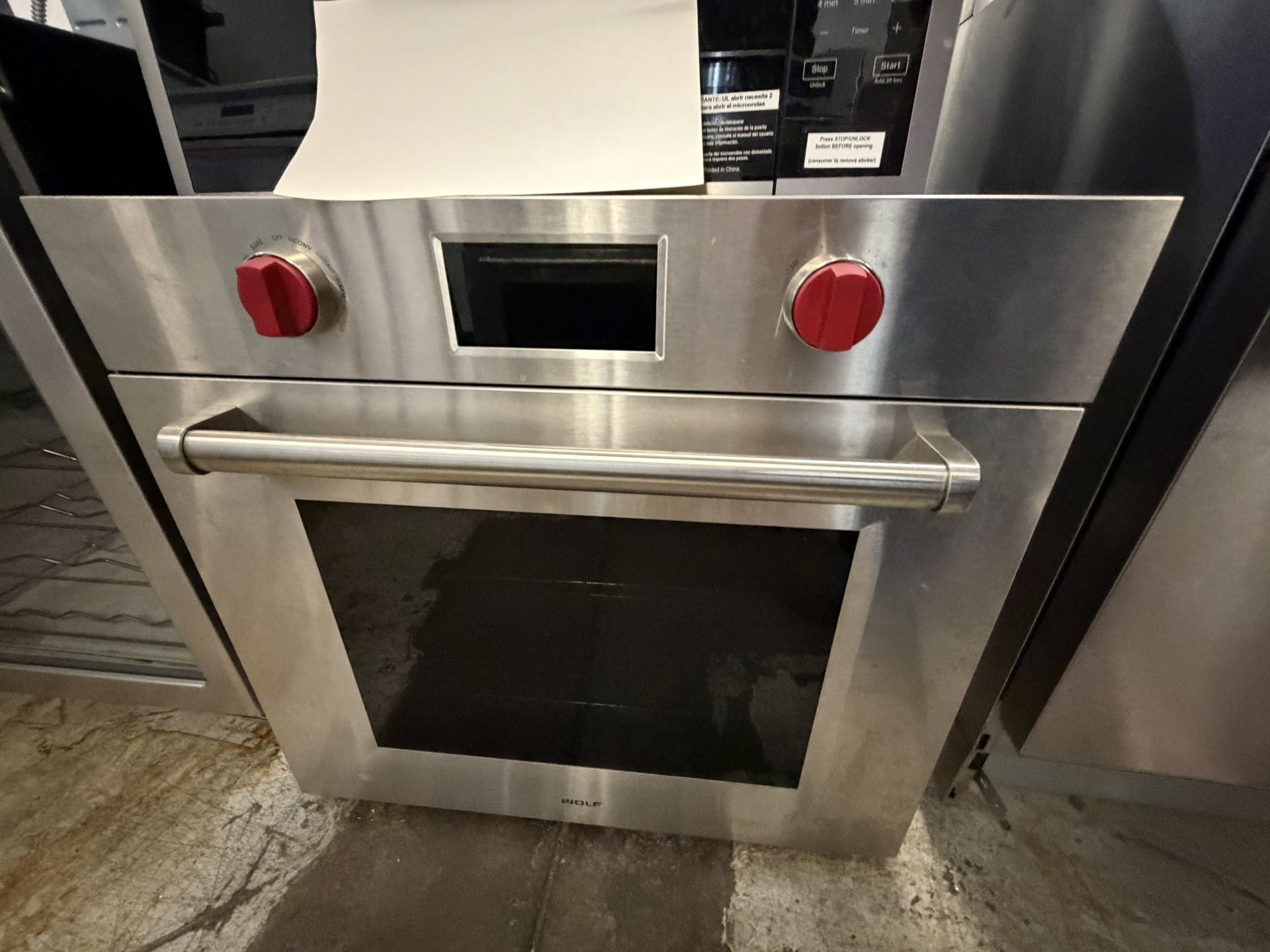 30” Wolf Single wall Oven Stainless Steel