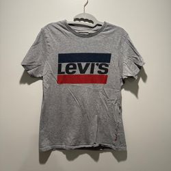 Levi's Gray Logo Graphic T-Shirt Size Small