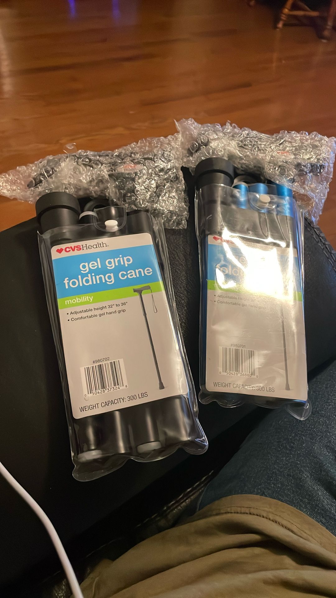 Gel Grip Folding Cane