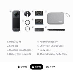 Insta360 X5 Bundle – Brand New (Sealed)