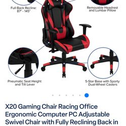 Racing Gaming Chair ,I’ll Make A Deal If You Buy It For 200 You’ll Get A Free Monitor In A Box With HDMI And Plug In