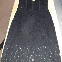 Womens size Medium,  Black Lace Dress 