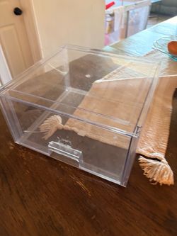 Clear acrylic storage organizers