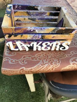 Wooden Crate- Lakers