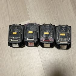 4 Makita Batteries 