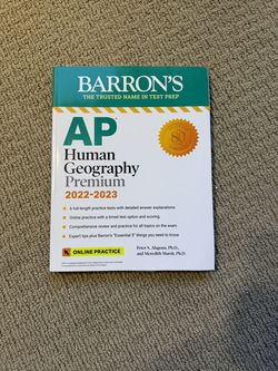 Barron's AP Human Geography Premium 2022–2023 — $10