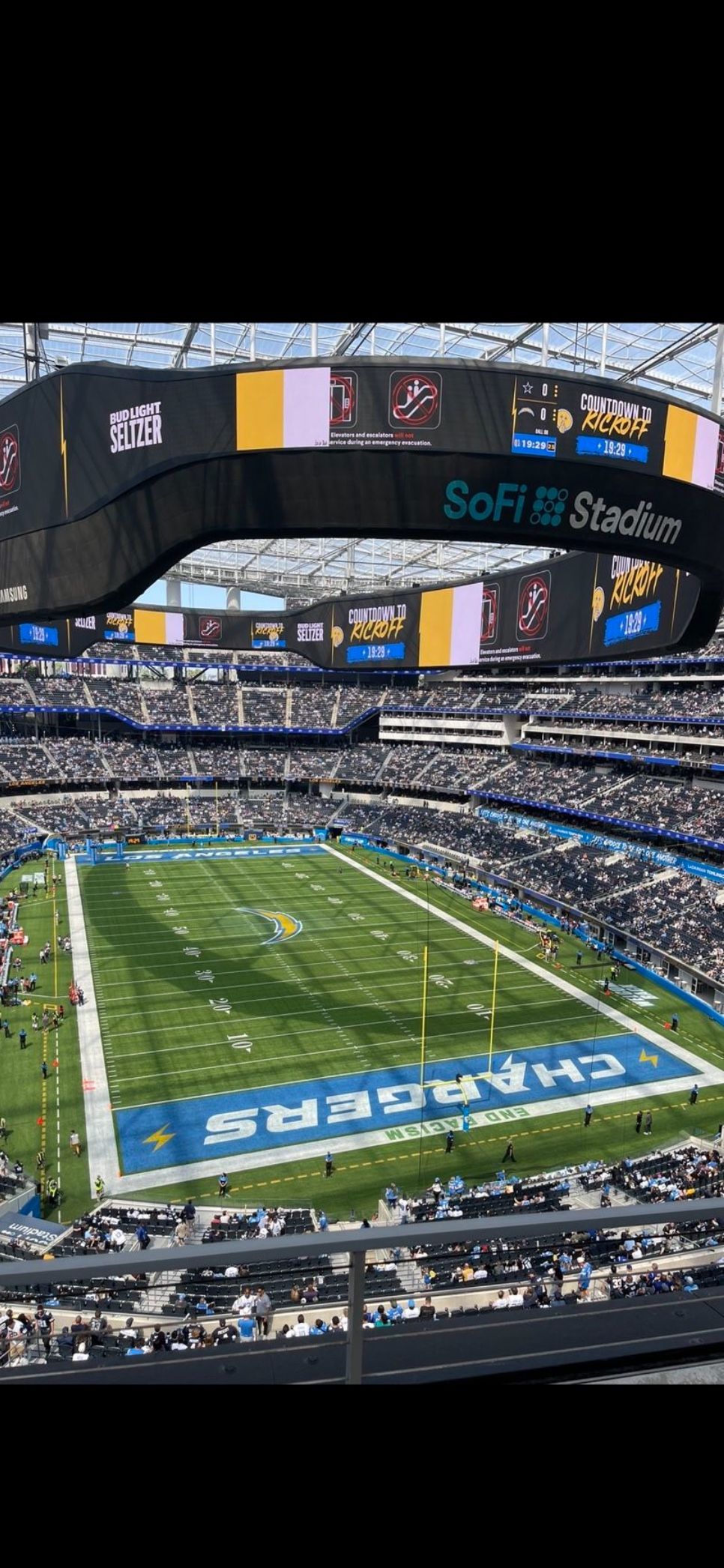 3 Tickets to Chargers Vs Seahawks
