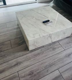 Square marble coffee table