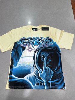 Godspeed Graphic T-Shirt Yellow Astronaut Print