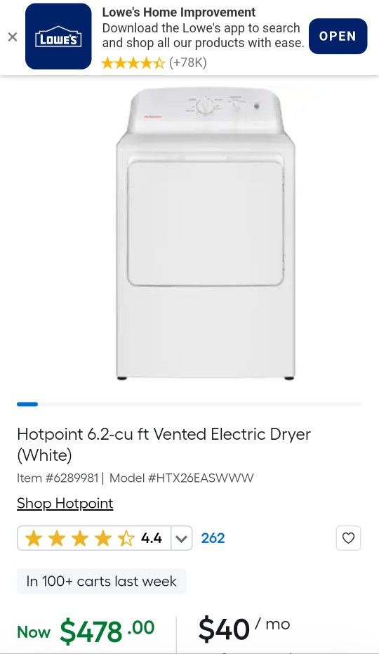 Hotpoint Tumble Dryer