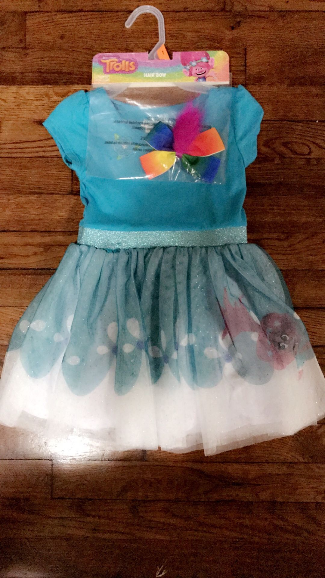 New Trolls Poopy Dress W/ Hair Bow