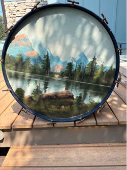Vintage 1930s Ludwig and Ludwig Bass drum