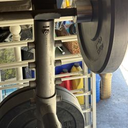 Weight Set With Bench With Leg Developer, 260 Lb, Rack, Bar