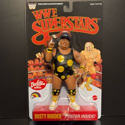 LJN Superstars WWE Dusty Rhodes Retro Black Card *CHASE*
