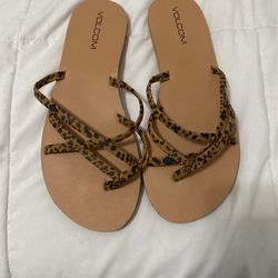 Cheetah Volcom Sandals