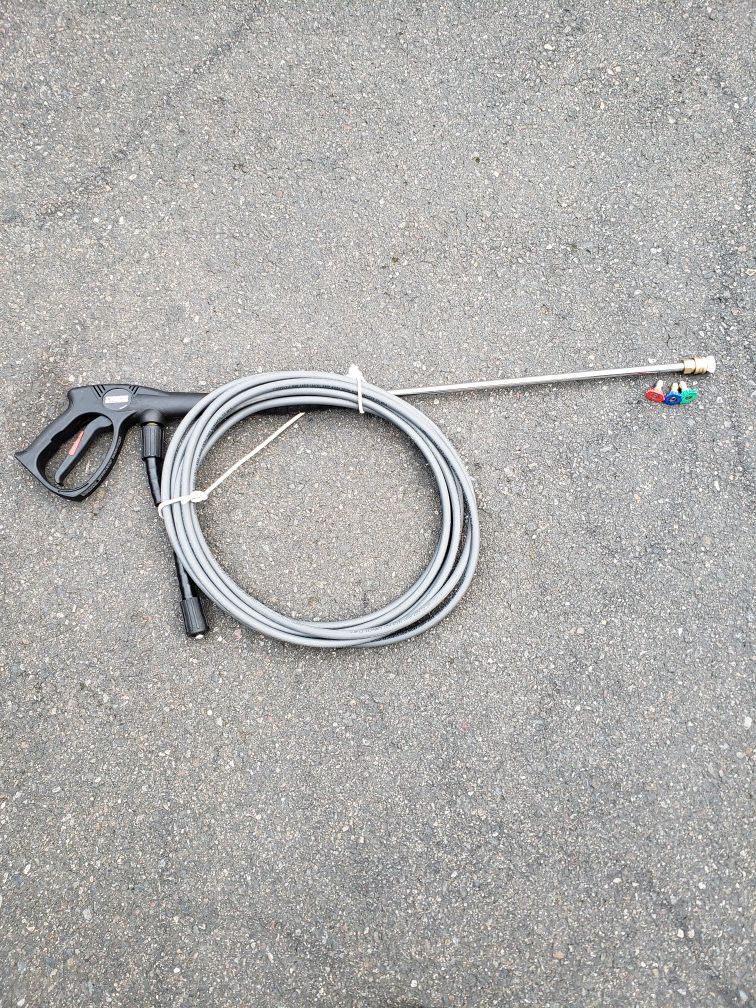 Pressure washer wand 4 different quick connect tips