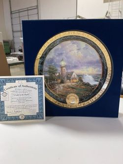 Thomas Kinkade Millennium Plate - A Light in the Storm