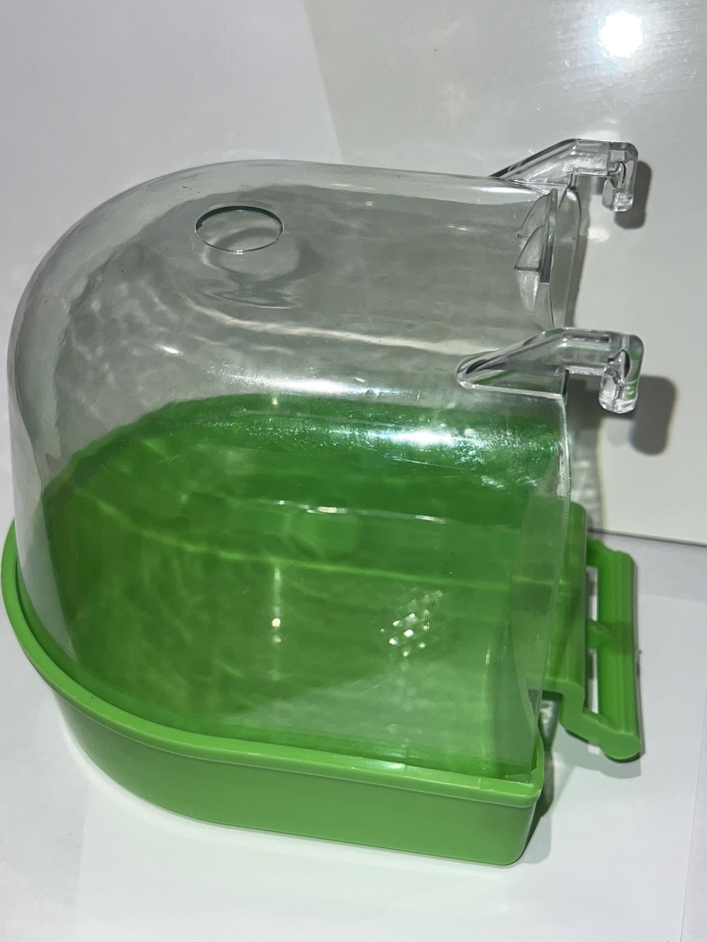 Pet Bird Parrot Transparent Bathing Tub Bathtub Shower Box Hanging Cage Decor 42