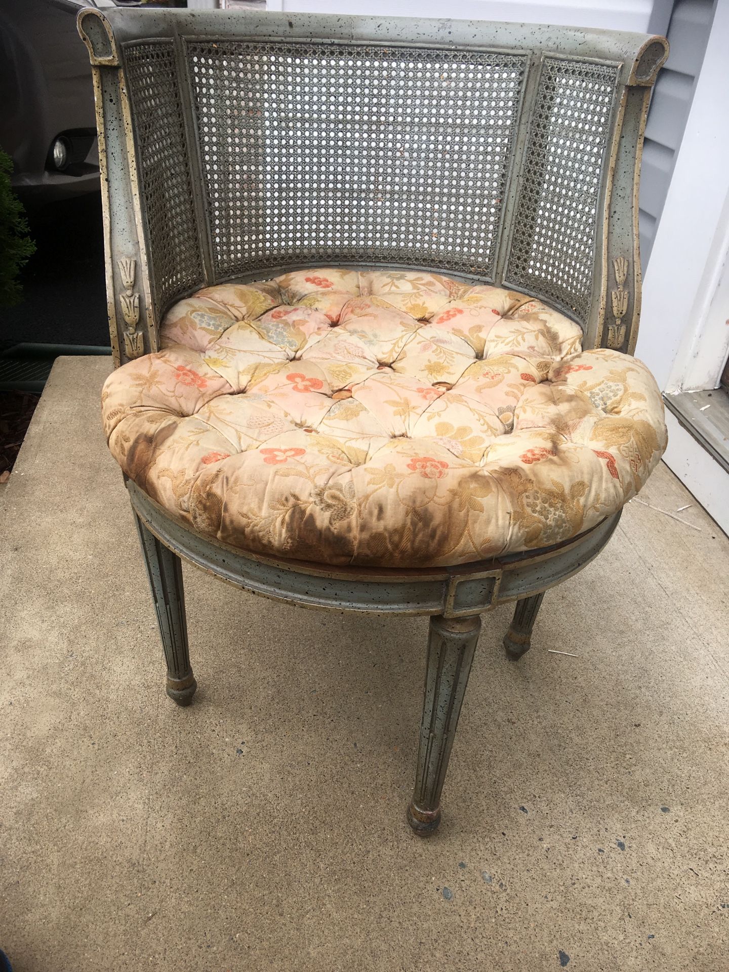 Vintage Fauteuil de Toilette Style Chair