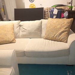 Clean couch and love seat