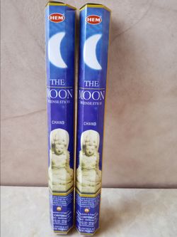 HEM The Moon Incense Sticks, 2 Tubes of Incense 40 Incense Sticks