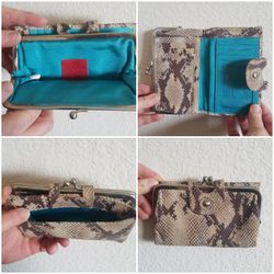 Hobo Snake Print Wallet