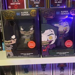 Batman And Joker Funko Pins