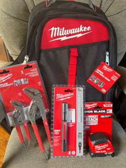 Brand New Milwaukee Tools and Backpack