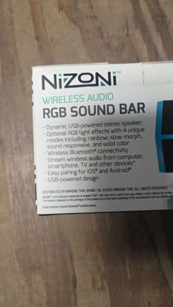 NiZONi Wireless Audio RGB Sound Bar