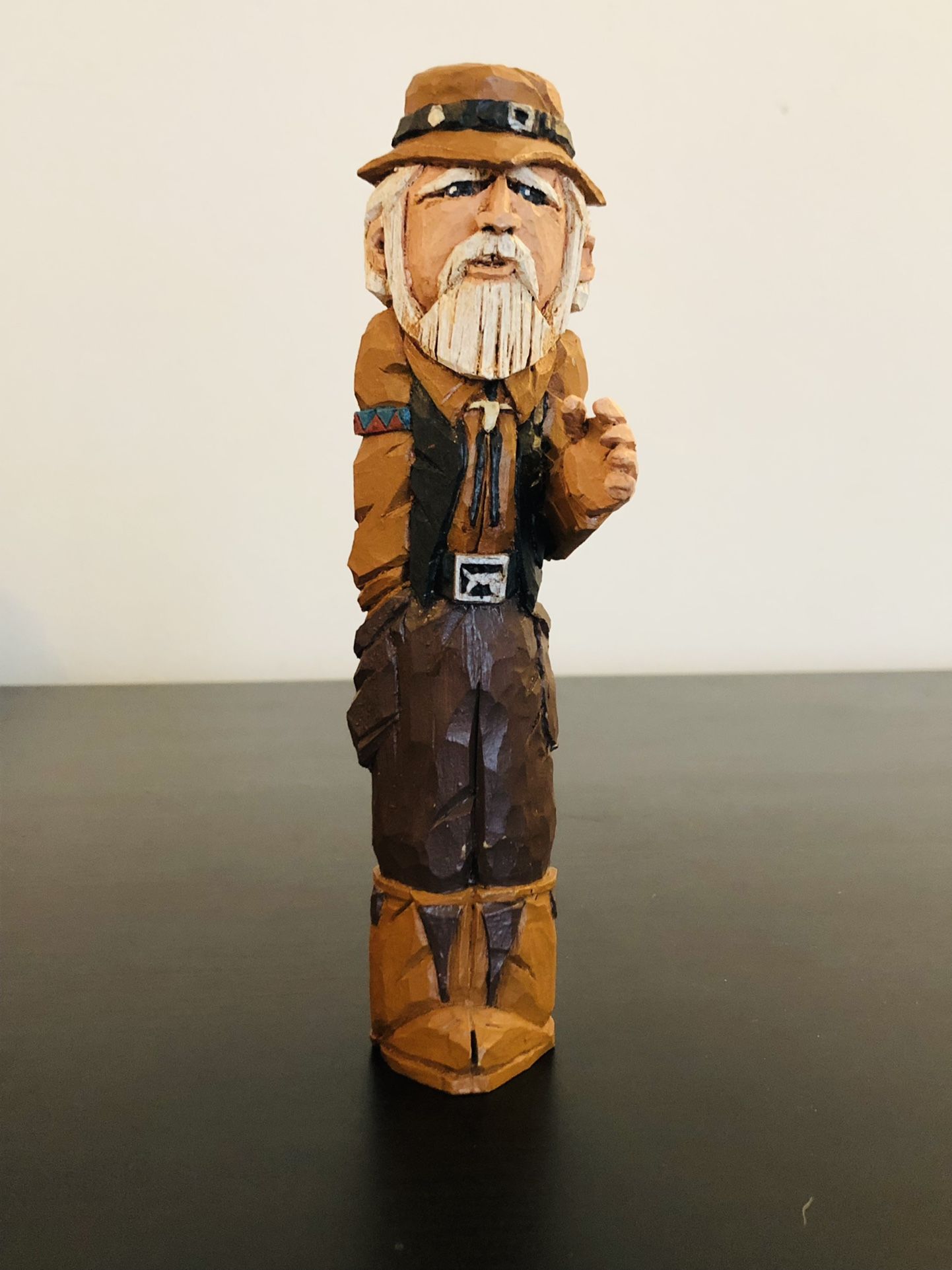 Vintage Collection Med Century Wooden Statue Hand Carved 