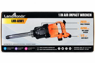 NEW LandHonor 1" Heavy Duty Air Impact Wrench – 2,655 ft-lb – Unopened